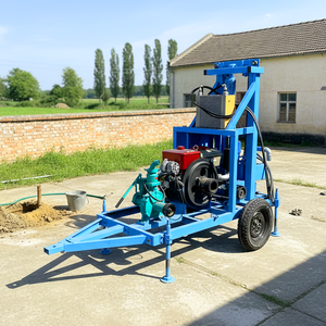 Vente directe usine – Foreuse rotative pour puits <span class=keywords><strong>de</strong></span> 50m, 60m, 100m, 25HP, portable, avec <span class=keywords><strong>pompe</strong></span> à eau - Product Image 2