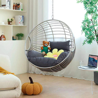 Balançoire de balcon, maison, salon, chambre à coucher, chaise pivotante suspendue en métal, meubles en aluminium