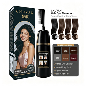 CHUYAN Organic Hair Tint Full Grey Coverage No Chemical Odor for Beauty Parlor MSDS Tested Private Label - Product Image 1