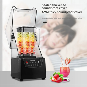 Máquina de Smoothies Comercial Automática Multifuncional Insonorizada y Cubierta, Máquina de Smoothies de Alta Potencia para Triturar Hielo - Product Image 2