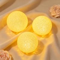 Lampe lune créative portable en plastique 12 cm, veilleuse à piles, lampe de scène/concert, décoration intérieure/extérieure
