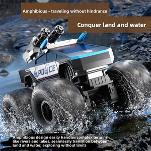 Camion télécommandé amphibie 4x4 monstre, véhicule d'escalade, lanceur de balles aquatiques, voiture RC électrique, jouet - Product Image 2