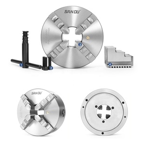 Mandrin de tour automatique HLTNC High K12-200 à 4 mors, diamètre 200 mm, 4000 tr/min, en acier trempé, mini - Product Image 3