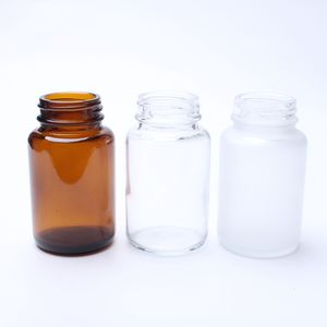 60Ml 75Ml 100Ml 120Ml Amber Glazen Flessen <span class=keywords><strong>Capsule</strong></span> Flessen Met Aluminium Deksels En Voeringen Voor Geneesmiddelen - Product Image 3