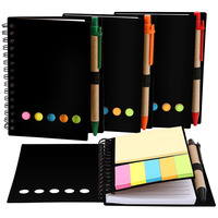 Bloc de Notas Autoadhesivo con Lista de Tareas, Bloc de Notas Adhesivas con Cuaderno A5