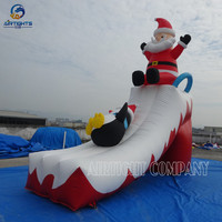 Vente en gros d'usine : Ballon gonflable géant de 18 pieds de haut, Père Noël et Bonhomme de neige, pour événements de Noël