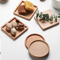 Échantillon gratuit Offre Spéciale nous Noyer tasse à thé de haute qualité Acacia en bois forme personnalisée sous-verre pour tasse à café