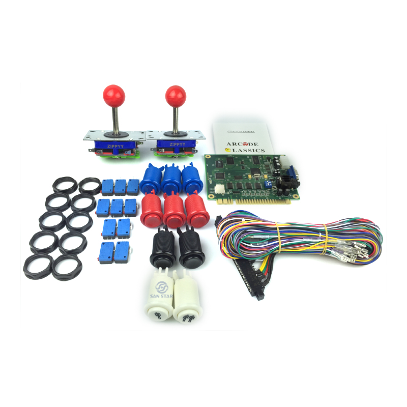 thumbnail interactive-video image 1 of Jamma 60-in-1 Arcade Control Kit - Multicade Joystick & Button Set For Retro Gaming 1 of 4