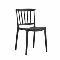 Chaises de salle à manger en plastique minimalistes, légères, empilables, durables, en PP, design moderne, pour la maison, le café, le restaurant et le bureau, directement de l'usine