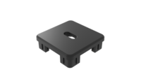 Moderno IP65 impermeable cuadrado LED Luz de jardín Solar Multi-Base poste al aire libre con energía de la batería para puertas y vallas
