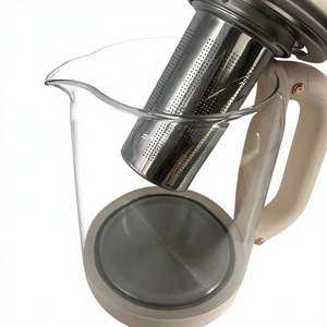Vente directe d'usine, théière multifonctionnelle en verre blanc avec élément filtrant, pour la cuisine et l'usage domestique - Product Image 3