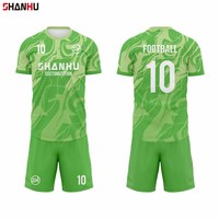 Maillot de football personnalisé, impression par sublimation, respirant, séchage rapide, polyester, vente en gros, t-shirt d'équipe, maillot de foot personnalisé