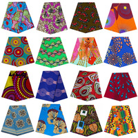 Kain Batik Katun 100% Grosir Pabrik, Sampel Gratis Kain Wax Afrika, Kain Cetak Wax