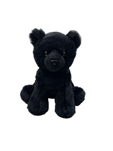 Peluche di Alta Qualità Personalizzato <span class=keywords><strong>Pantera</strong></span> Nera per Bambini, Super Morbido, Imbottito in Cotone PP, Giocattolo <span class=keywords><strong>Animale</strong></span> Ricamato - Product Image 1