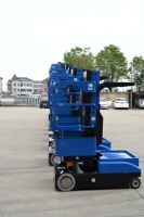 Chariot élévateur mobile électrique autopropulsé 4M 5M pour picking de commandes, 300 kg, plateforme de travail électrique, nacelle élévatrice électrique EXJ0