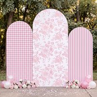 Housse de toile de fond personnalisée pour arche de mariage, en spandex extensible, pour la photographie, les fêtes et les décorations d'anniversaire