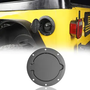 Offroad Auto Acessórios Substituição Do Carro Combustível Filler Tampa Da Porta Tampa Do Tanque De Gás Cap para Jeep Wrangler JK 07-18