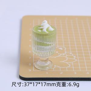 Adornos en miniatura comida <span class=keywords><strong>Mini</strong></span> resina bebida batido taza simulación helado modelo juguetes bebida jugar casa de muñecas Accesorios - Product Image 6