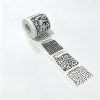 Papier toilette en bambou imprimé sur mesure, 2 plis, 25 m, motif puzzle amusant, rouleau de papier toilette pour cadeau farfelu, vente en gros