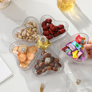 Plato giratorio para frutas con tapa, forma irregular, para aperitivos de fiesta y almacenamiento de dulces - Product Image 2