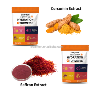 אבקת משקה אלקטרוליטים עם כורכום, ויטמינים C ו-D, מגנזיום ותמצית זעפרן, תוסף תזונה למבוגרים, OEM/ODM - Product Image 3