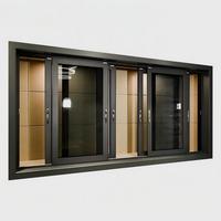 Ventana Corredera de Aluminio con Doble Acristalamiento Insonorizado, 3 Rieles, Rotura de Puente Térmico