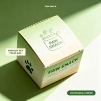 Boîte pliante en papier dégradé personnalisée pour emballage de friandises pour animaux de compagnie