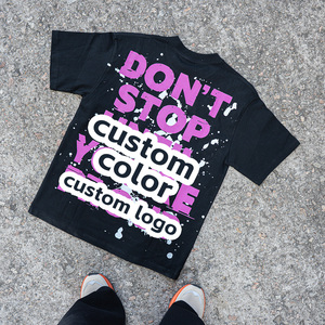 T-Shirt di Design 100% Cotone di Alta Qualità, Stampa Personalizzata a Trasferimento Termico, Magliette con Personaggi <span class=keywords><strong>Anime</strong></span> per Fornitori - Product Image 3