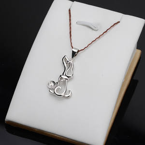 จี้เงินแท้ S925 รุ่น Wenchi สำหรับงาน DIY รูปสุนัขเห่า ประดับตามราศี สำหรับผู้หญิงอายุ 6-8 ปี  อะไหล่เครื่องประดับมุกแฟชั่น - Product Image 2