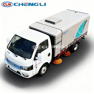 รถกวาดถนนไฟฟ้า Dongfeng Huashen รุ่น Clw 4x2 พลังงานใหม่ สำหรับกวาดถนนในเมือง สวนสาธารณะ และพื้นที่ชุมชน - Product Image 3