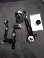 Planches de sol Blade Driver + Leviers de changement de vitesse talon-orteil pour Harley Street Glide FLHX Road Glide FLTR Touring Electra Glide FLHT 08-13