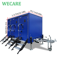 Wecare Luxe Remorque de camping portable d'extérieur avec toilettes et salle de douche, Toilettes mobiles, Remorque sanitaire
