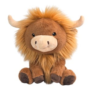 Novedad transfronteriza: Peluche DIY de vaca de las Tierras Altas sonriente y melancólica, de pelo largo y esponjoso, de poliéster y algodón PP - Product Image 5