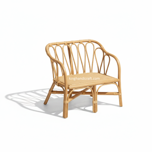 เก้าอี้หวายเด็กทำมือ ดีไซน์ทันสมัย เป็นมิตรกับสิ่งแวดล้อม เหมาะสำหรับงานวันเกิด ห้องนั่งเล่น และห้องครัว - Product Image 1