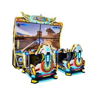Machine d'arcade de <span class=keywords><strong>combat</strong></span> aérien multijoueur Skywalk 2 DX avec deux sièges de vol et un grand écran HD partagé - Product Image 2