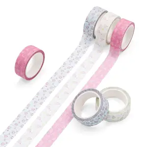 Customized Personalized Adhesive Decorative Happy Too Waterproof Vinyl Washi Tape Roll