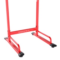 Équipement de gym portable, barre de traction autonome pour exercices de calisthénie, station de musculation rouge pour la maison