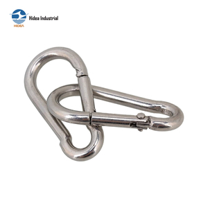 Mousqueton à dégagement rapide en acier au carbone galvanisé, barre ronde, 304316, pour équipement de camping, connecteur, porte-clés, sac à dos - Product Image 1