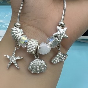 <span class=keywords><strong>Bracelet</strong></span> à breloques style <span class=keywords><strong>Pandora</strong></span> en acier inoxydable, ajustable, pour femmes, vente en gros, DIY - Product Image 2