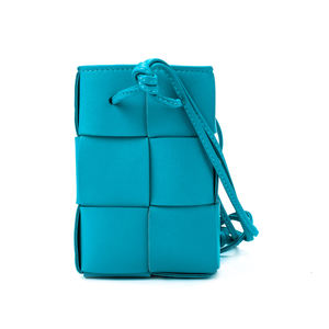 Nouveau sac seau en cuir véritable à petit tissage tendance pour femmes - Product Image 3