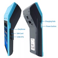 Machine de billetterie portative, appareil de Point de vente 3G 4G wi-fi Pos 5.5 pouces, imprimante de Terminal de Point de vente