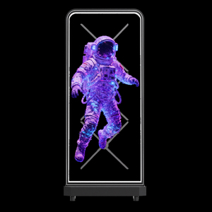 Ventilateur d'hologramme <span class=keywords><strong>3D</strong></span> de 65cm Kit de mur vidéo 1x3 Installation facile pour un grand affichage publicitaire holographique Halloween/Noël/Nouvel An - Product Image 3