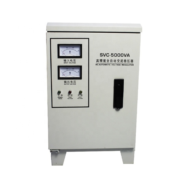 220V/230V Single Phase AVR Voltage Stabilizer 5KVA 10kva Home Appliance Voltage Regulator 50Hz Frequency for SVC & TND Use