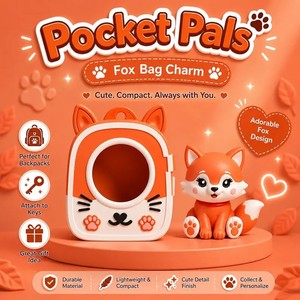 Pendentif d'animal imprimé en 3D pour sac à dos, mignon, créatif, porte-clés - Product Image 3