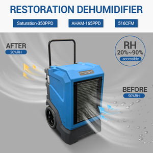 Commercial Grade Portátil LGR 165 Pints Water Damage Restauração Desumidificador - Product Image 2