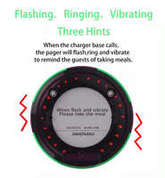 Système d'appel sans fil longue portée pour restaurants : Buzzer vibrant rechargeable pour clients de café