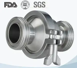 Factory Supply The Stainless Steel Sanitary Valves Check Valve Thread For Pipeline