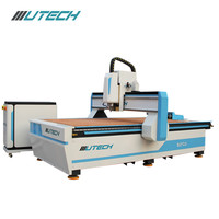 Machine de fraisage CNC professionnelle 3D à changement d'outil automatique avec moteur de broche 9KW, broche simple pour le travail du bois et les meubles en bois