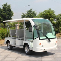 Voiture de tourisme électrique alimentée par batterie Voiture d'excursion à huit places Meilleurs véhicules électriques à basse vitesse Voiture de tourisme