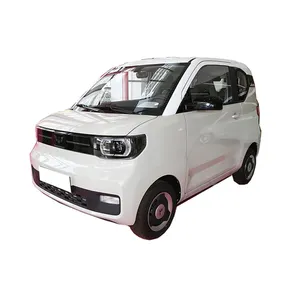 Hete Verkoop Kleurrijke Krachtige Volwassenen Goedkope Elektrische Auto Wuling Hongguang Mini 4 Wheeler Elektrische Auto